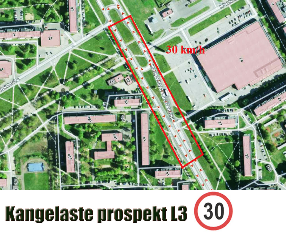 31.10.2025: Narva linn, Kangelaste L3 - 30 km/h