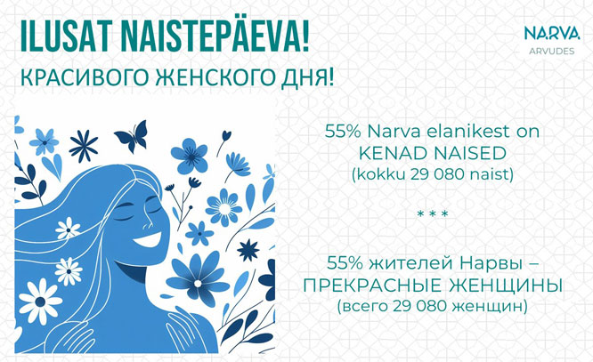Naised moodustavad üle poole Narva linna rahvastikust