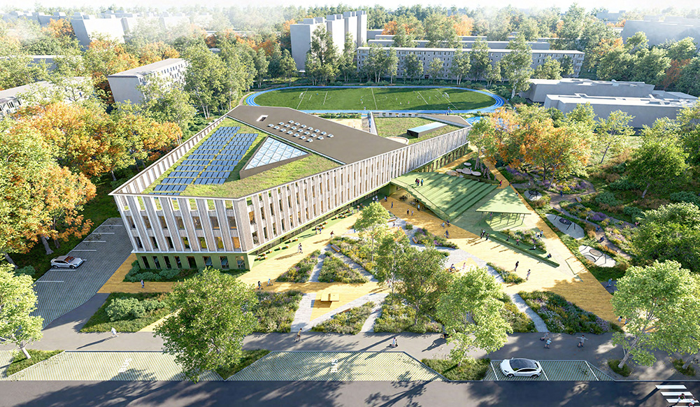 Narva arhitektuurivõistluse võidutöö Ristik/arhitektuuribüroo molumba