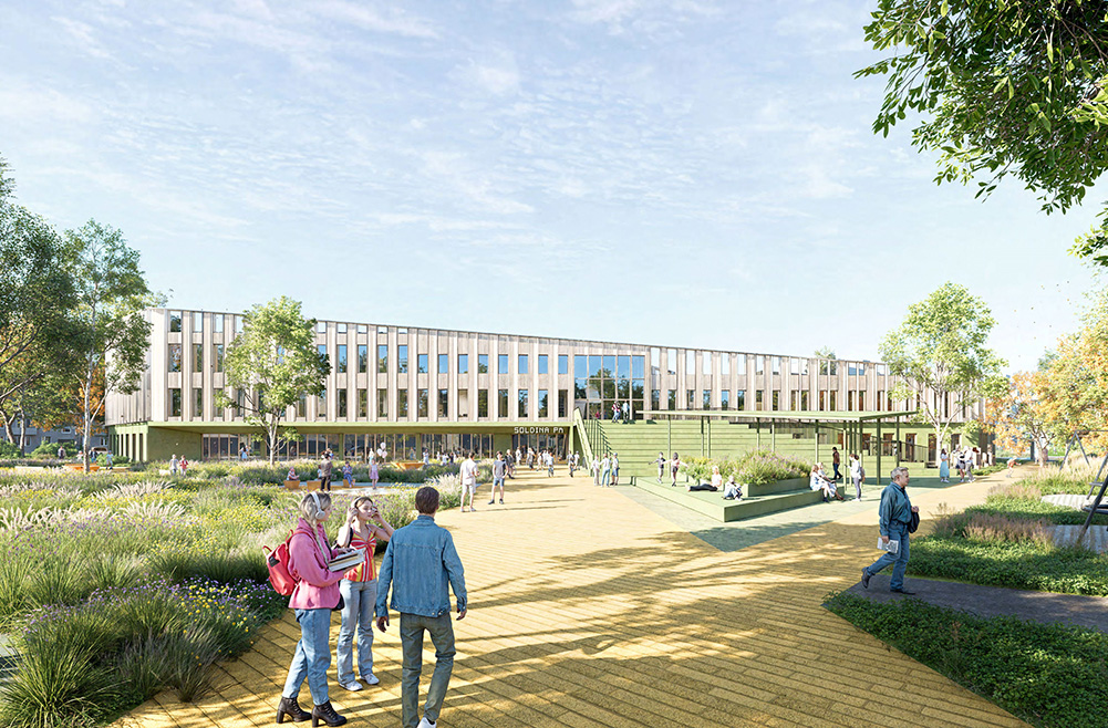 Narva arhitektuurivõistluse võidutöö Ristik/arhitektuuribüroo molumba