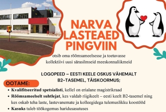 Lasteaed Pingviin vajab logopeedi - 31.10.2026